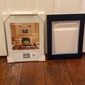 Silver Frame with Blue Mat